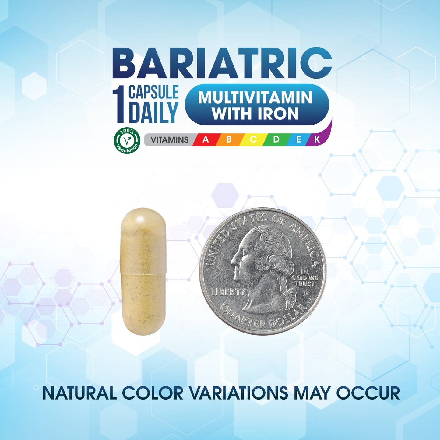 Bariatric Multivitamin with Iron and Calcium Citrate 600mg (Unflavored)