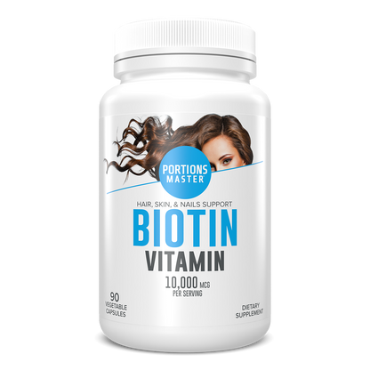 Portions Master Biotin Hair, Skin & Nails Support (90 Count)
