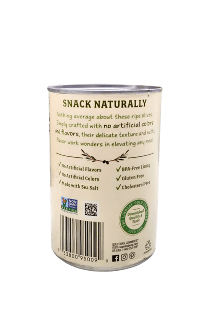 Organic Olives, Black, Pitted