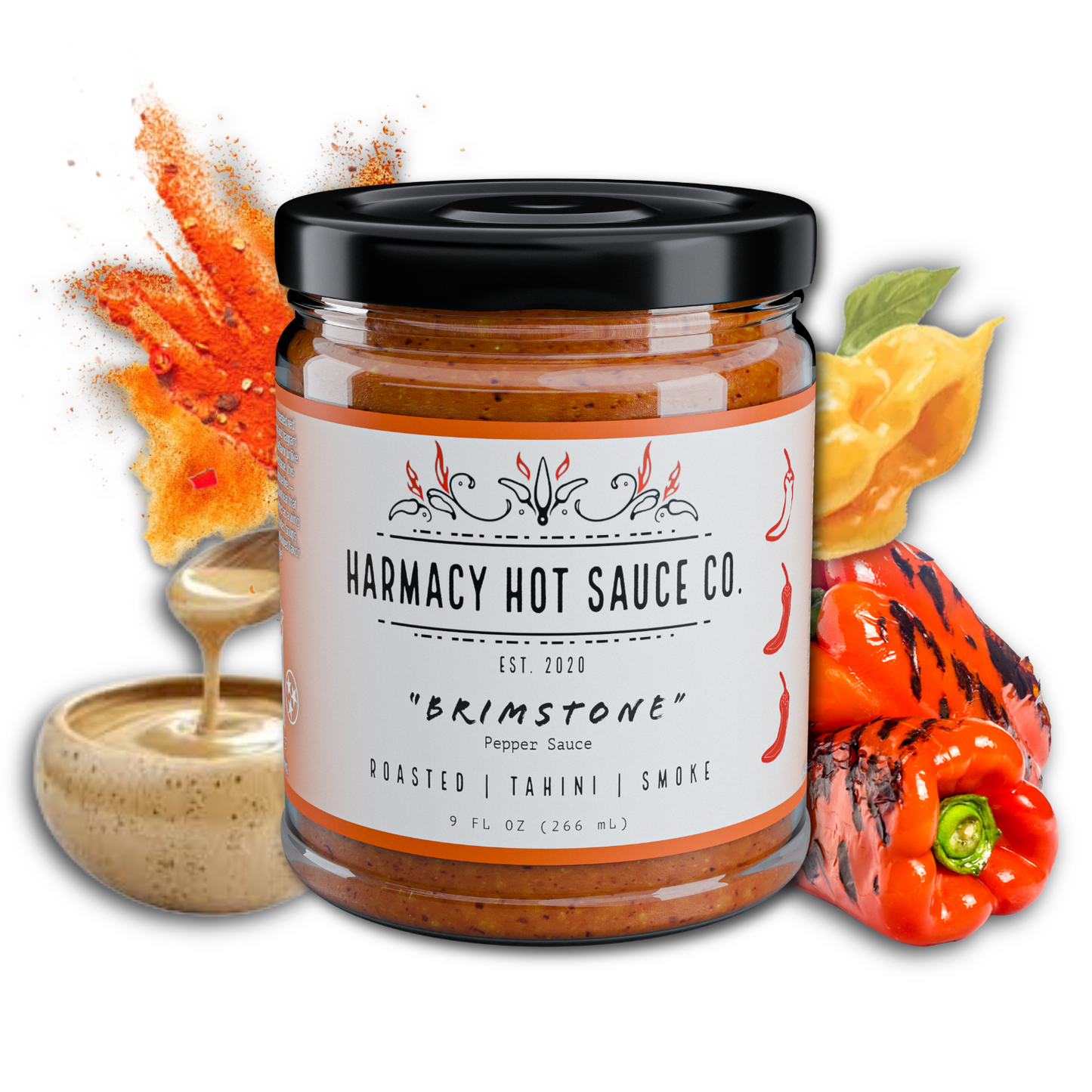 Brimstone - Tahini & Roasted Red Pepper Sauce (9oz)