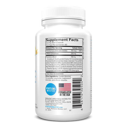 Portions Master Caffeine Plus (60 Count)