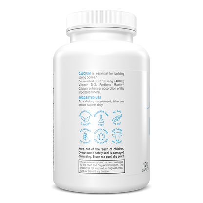 Portions Master Calcium Mineral Bone Support (120 Count)