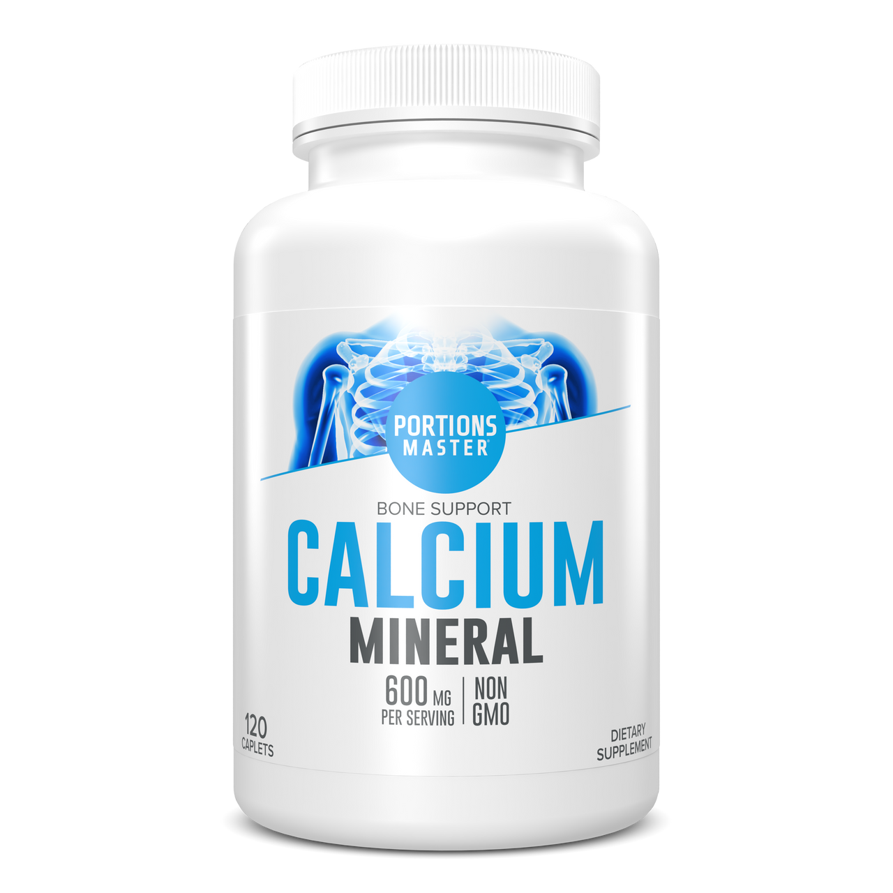 Portions Master Calcium Mineral Bone Support (120 Count)