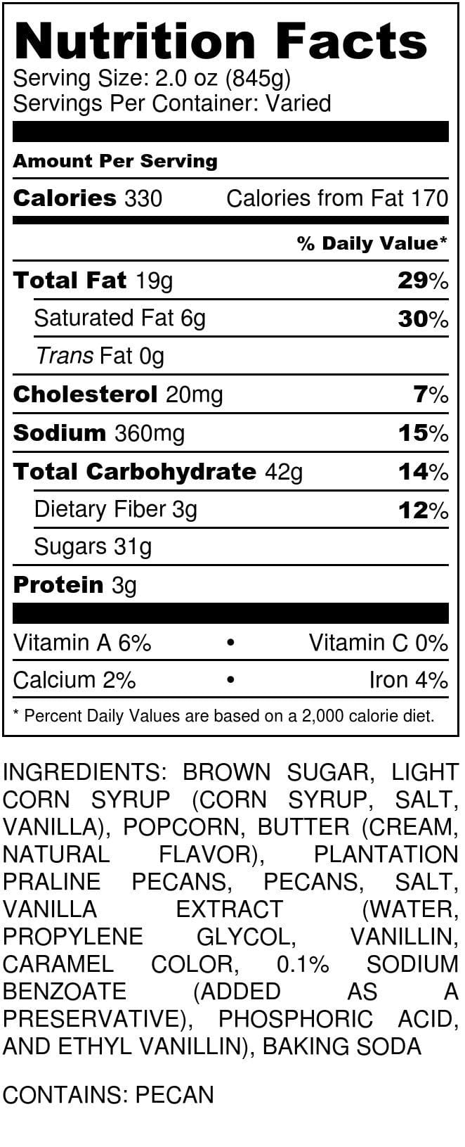Caramel Pecan Popcorn - 12oz Bag