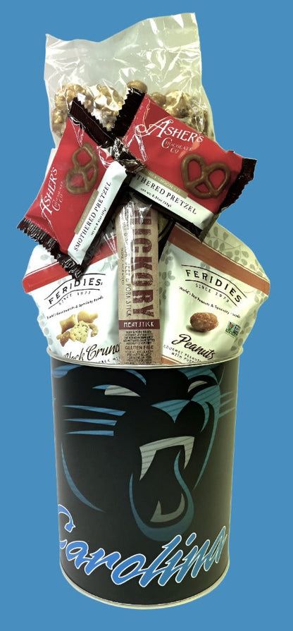 JGB Sports - Carolina Panthers Gift Tin Basket - Made In America