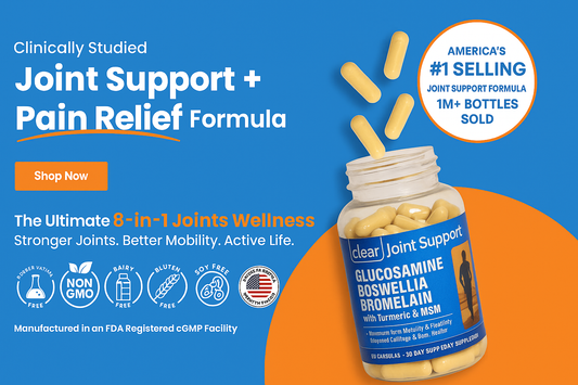 Joint Support Supplement for Mobility & Comfort – Glucosamine, Turmeric & Boswellia for Knees, Hips & Joints