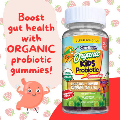 Clear Buddy Organic Kids Probiotic Gummies