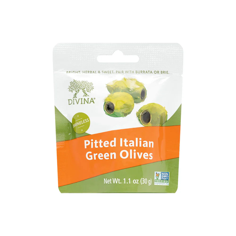 Divina Pitted Italian Green Olives