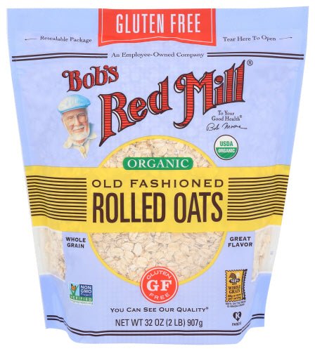 Oats, Regular Rolled, Gluten-Free, Organic, Bob's Red Mill