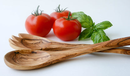 Hand Crafted Olive Wood Salad Servers