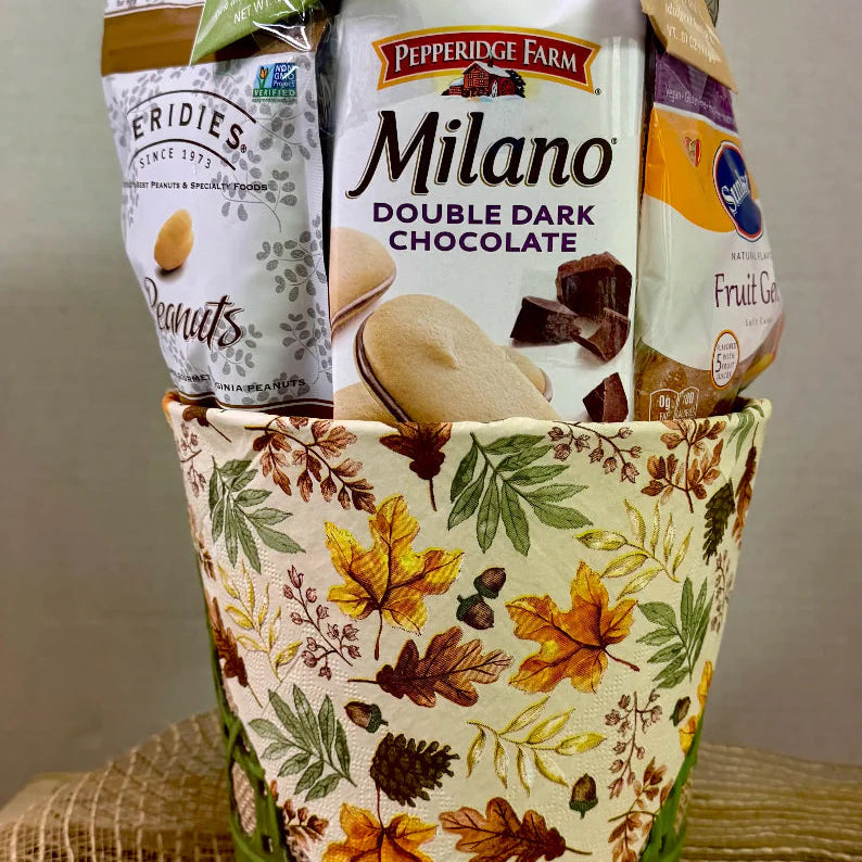 Fall Leaves Gift Basket - Fall Gift