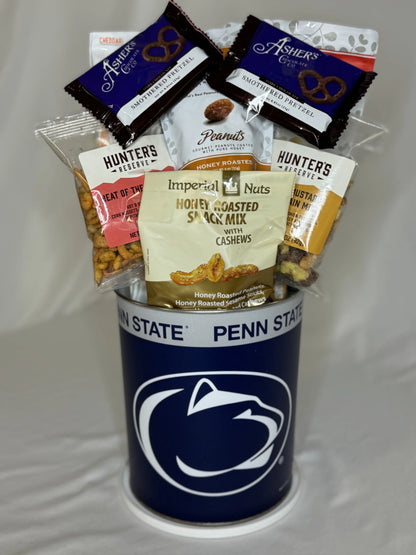 JGB Sports - Penn State Nittany Lions Gift Tin  Basket  - Made In America