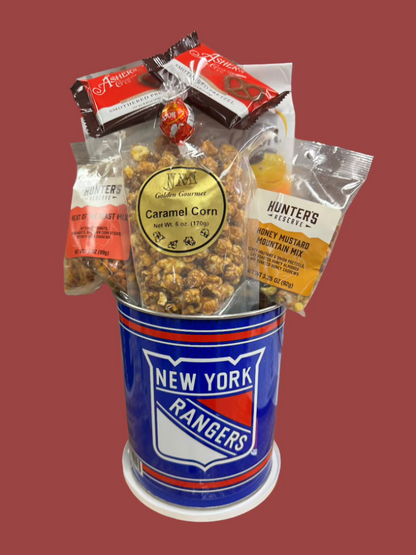 JGB Sports - New York Rangers Gift Tin Basket - Made In America