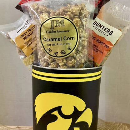 JGB Sports - Iowa Hawkeyes Gift Tin Basket - Made In America