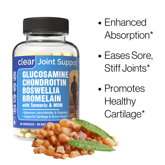 Joint Support Supplement for Mobility & Comfort – Glucosamine, Turmeric & Boswellia for Knees, Hips & Joints