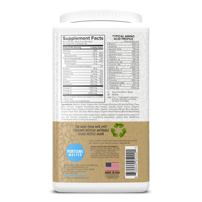 Portions Master Keto Body Protein Peptides Chocolate