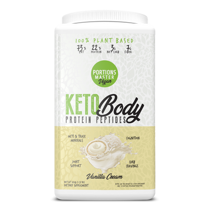 Portions Master Keto Body Protein Peptides Vanilla Cream