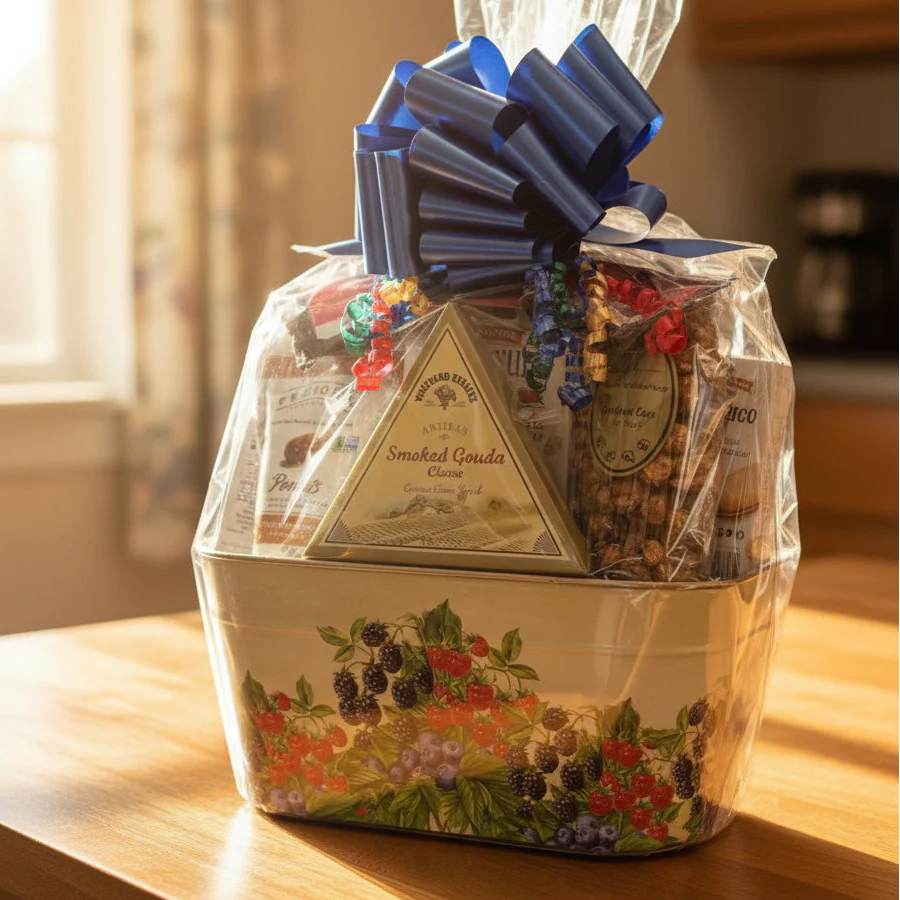 Large Berry Gift Tin Basket