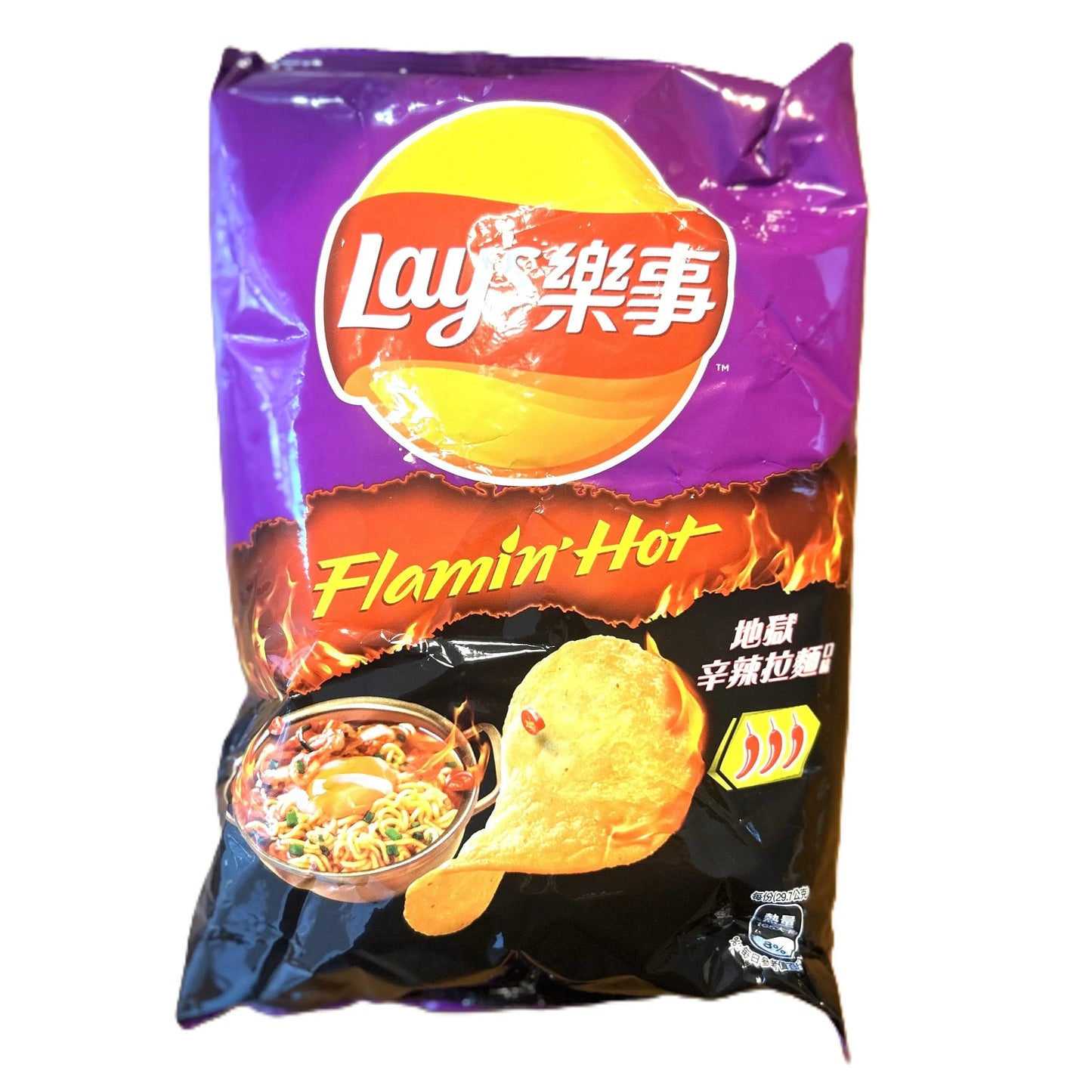 Lay’s Flaming Hot Spicy Ramen Flavor | Spicy Potato Chip Snack (Taiwan)