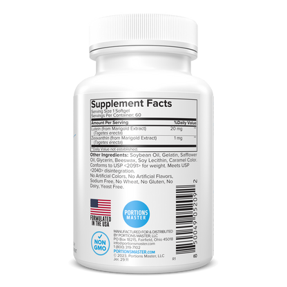 Portions Master Lutein Eye Health Support (60 Count)