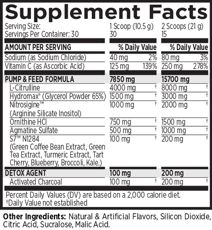MRI Performance NO2 Black Muscle + Pump Nitric Oxide (30 servings)