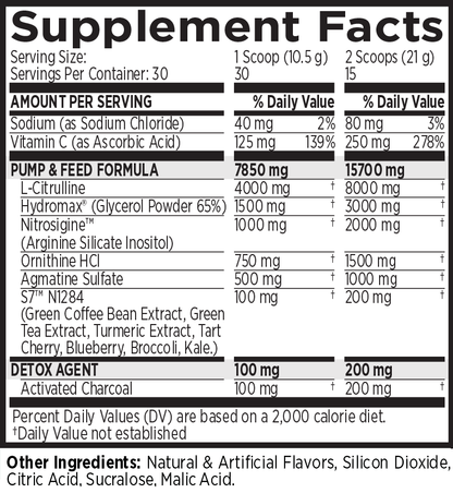 MRI Performance NO2 Black Muscle + Pump Nitric Oxide (30 servings)