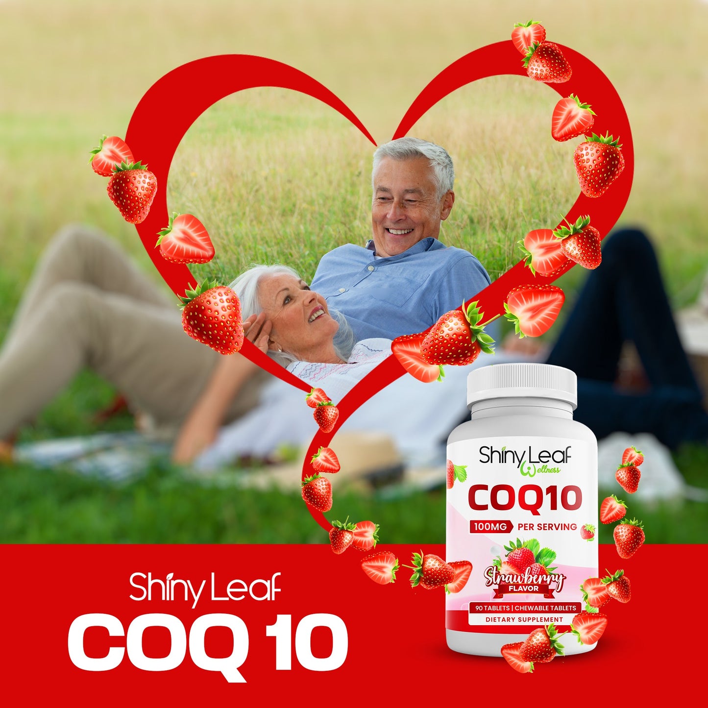 CoQ10 100mg Strawberry Chewable Tablets