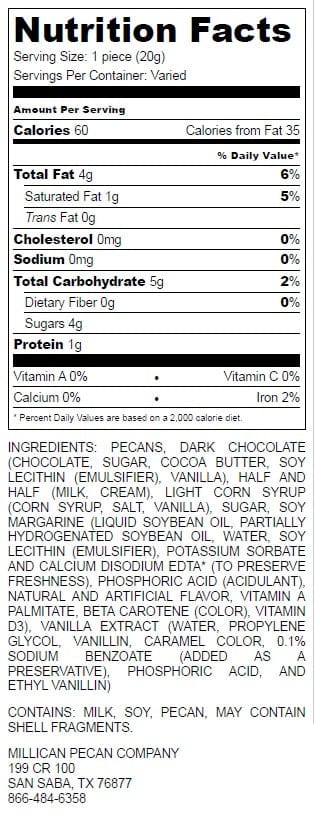 Dark Chocolate Caramillicans - Gift Box