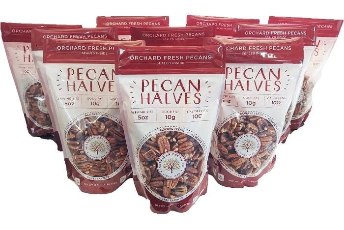 Orchard Fresh Shelled Raw Pecan Halves For Sale