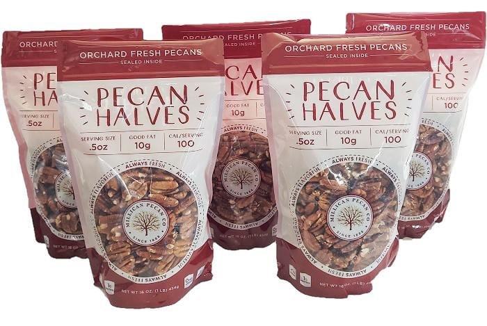 Orchard Fresh Shelled Raw Pecan Halves For Sale
