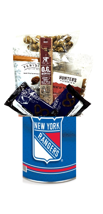 JGB Sports - New York Rangers Gift Tin Basket - Made In America