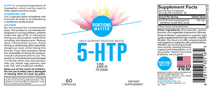 Portions Master 5-HTP Mood Support (60 Count)