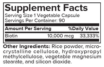Portions Master Biotin Hair, Skin & Nails Support (90 Count)