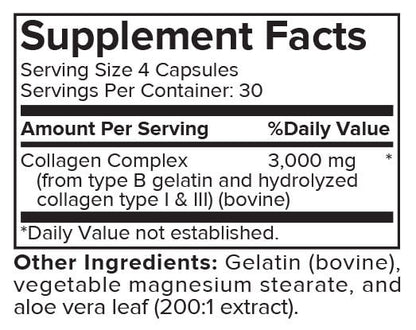 Portions Master Collagen 3000 Hair, Skin, Nails, & Bones Support (120 Count)