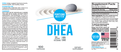 Portions Master DHEA Hormonal Support (100 Count)