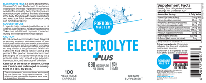 Portions Master Electrolyte Plus (100 Count)