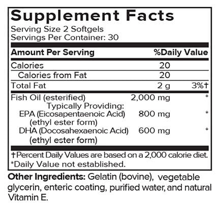 Portions Master Omega 3 Fish Oil EPA DHA (60 Count)