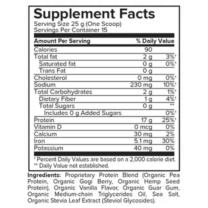 Portions Master Vegan Protein Blend Vanilla