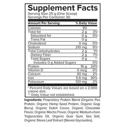 Portions Master Vegan Protein Blend Mocha