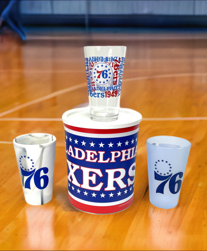JGB Sports - Philadelphia 76ers Gift Tin Basket- Made In America