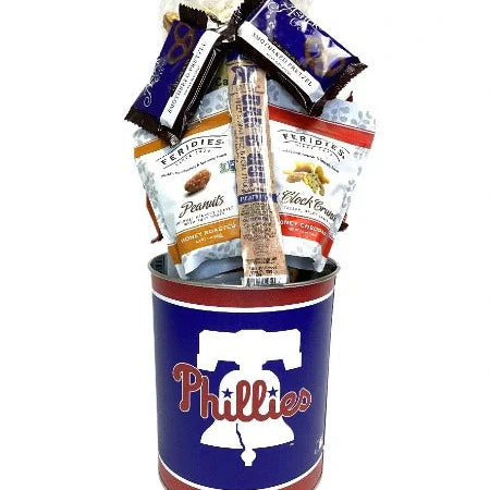 JGB Sports - Philadelphia Phillies  Gift Tin Basket - Made In America