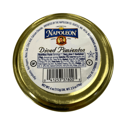 Pimientos, Diced