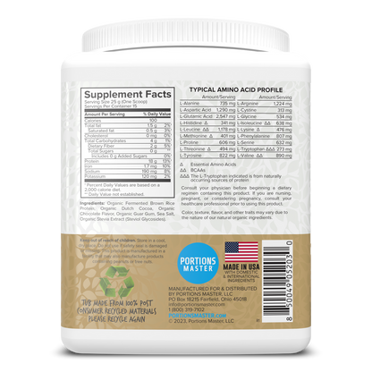Portions Master Plant Protein Chocolate