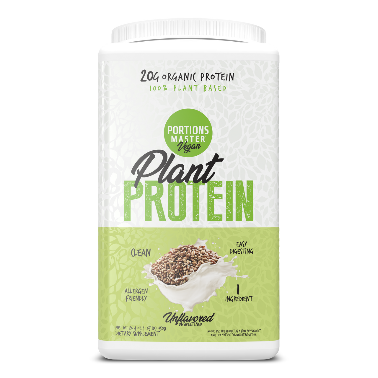 Portions Master Plant Protein Unflavored