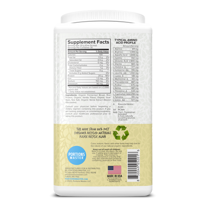 Portions Master Plant Protein Vanilla