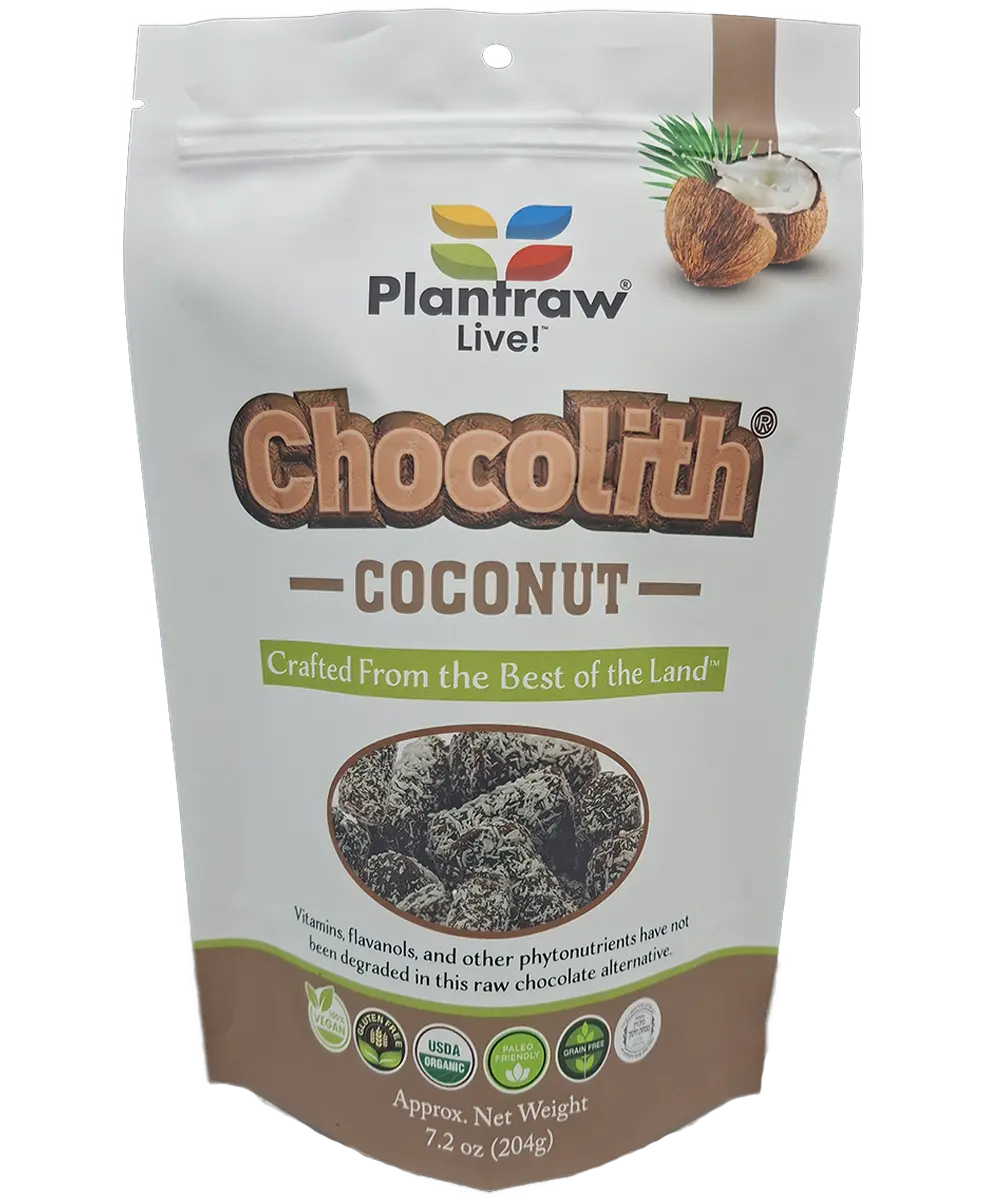 Chocolith® - Coconut (7.2 oz). 0g refined carbs. Vegan, Paleo, Gluten free.