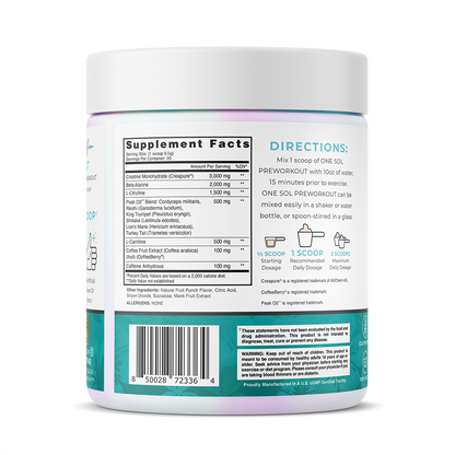 Pre Workout Training Formula