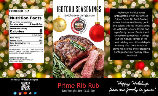 Prime Rib Rub 5.5 oz  Holiday Limited Edition