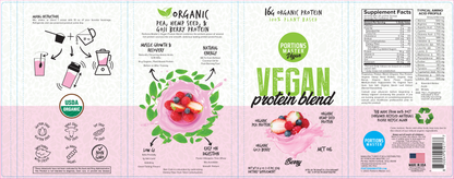 Portions Master Vegan Protein Blend Berry