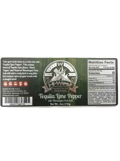 Tequila Lime Pepper Seasoning